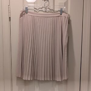 Nine West A-Line Pleated Skirt in Champagne 🍾🥂